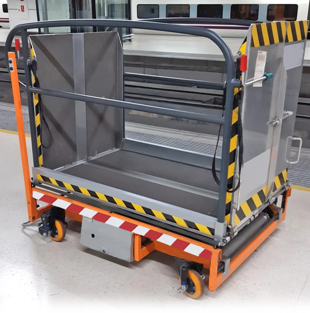 Railway Castor project. Platform for regular use in places that requires good stability