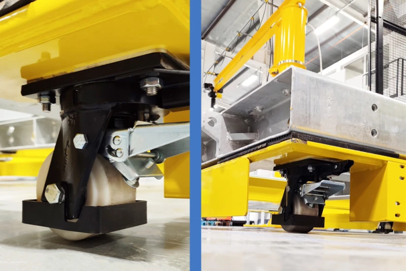 Ruedas Alex’s, new engineering solution for the Automotive Industry. Making movement of heavy duty machines with minimum high easier