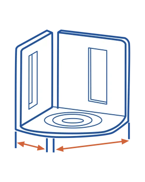 Ancho x fondo esquinero
