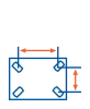 Distance between holes