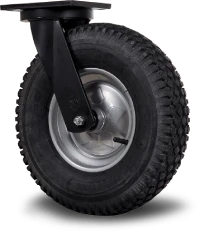 Castors with pneumatic tyres 